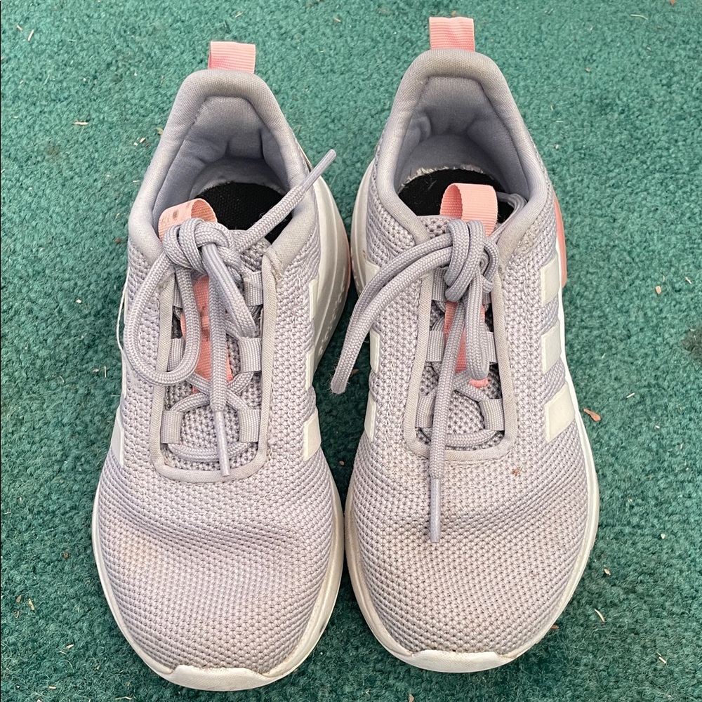 Nike Light Gray and Pink Athletic Sneakers